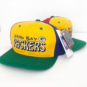 SET 2 GREEN BAY PACKERS 🏈 🧢 NFL Football HAT CAP kids youth NWT Vintage ?‎